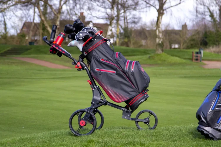 EzeGlide COMPACT wózek golfowy trójkołowy czarny