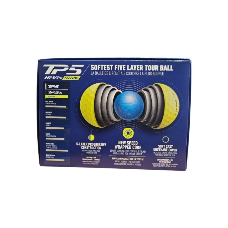 Piłki golfowe Taylormade TP5 yellow