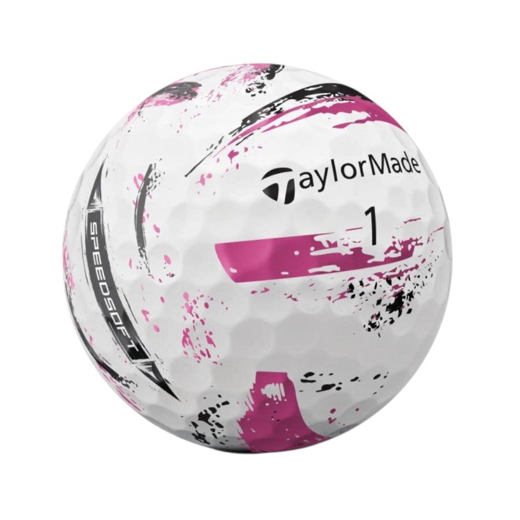 Piłka golfowa Taylormade SpeedSoft INK pink