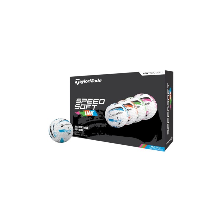 Piłki golfowe Taylormade SpeedSoft INK MULTI tuzin