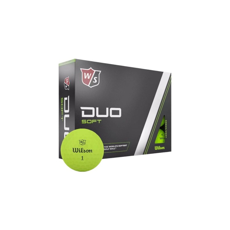 Piłki golfowe Wilson Staff DUO SOFT green - 12 sztuk zielone