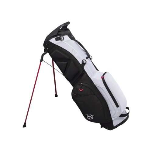 Torba golfowa Wilson EXO Lite DYNAPWR czarno-biała stand bag
