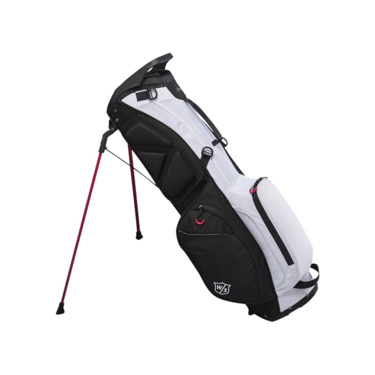 Torba golfowa Wilson EXO Lite DYNAPWR czarno-biała stand bag