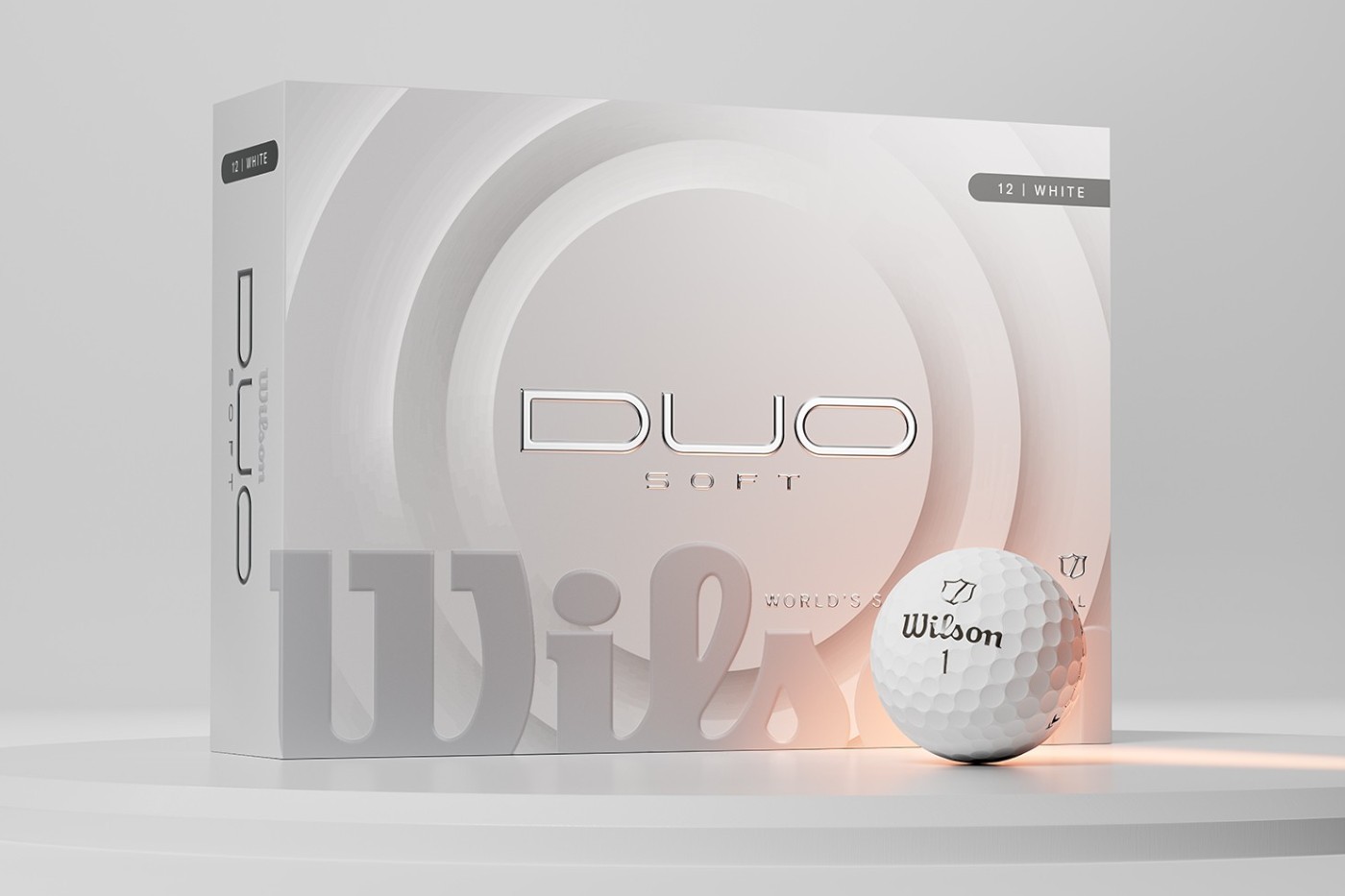 Najbardziej miękkie piłki golfowe - Wilson DUO Soft White (białe)
